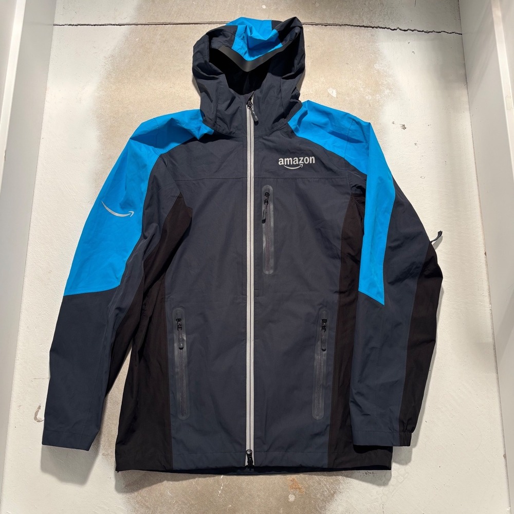 Amazon Tropical Rain Shell Jacket Luly Yang Navy Blue Mens XS